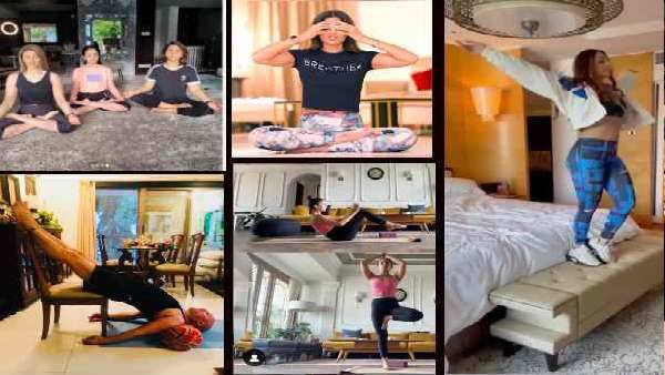 Pics: બૉલિવુડ સ્ટાર્સે આ રીતે મનાવ્યો યોગ દિવસ, સૌથી નાના યોગી પૃથ્વી અને ઈનાયા