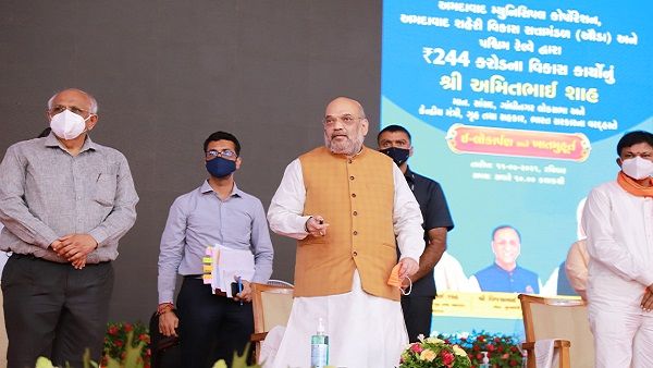 કોરોના કાળમાં પણ ગુજરાતમાં વિકાસ કાર્યોની ગતિ ધીમી થઇ નથીઃ અમિત શાહ