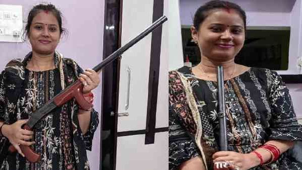 મહિલાને બંદુક સાથે સેલ્ફી લેવી પડી ભારે, અચાનક ગોળી છુટતા થયું મોત