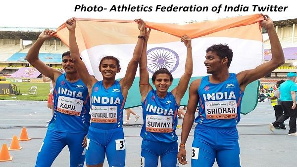 અંડર-20 વર્લ્ડ એથ્લેટિક્સ ચેમ્પિયનશિપમાં મિક્સ 4X400 મીટર રિલે દોડમાં ભારતે બ્રોન્ઝ મેડલ જીત્યો