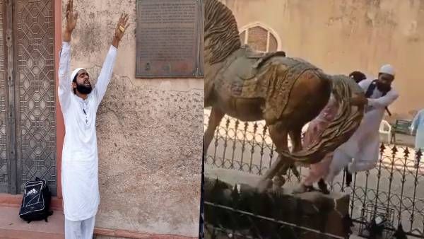 લોકોએ આરોપી વ્યક્તિને પકડી લીધો