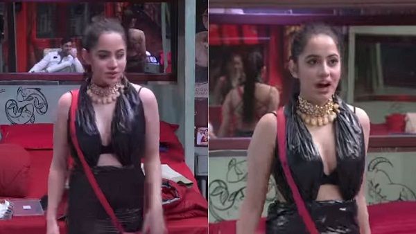 ગાર્બેજ બેગમાંથી બનાવેલા ડ્રેસમાં ઉર્ફી