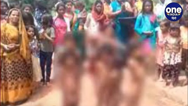 મધ્યપ્રદેશના દમોહમાં દેવને ખુશ છોકરીઓને ગામમાં નગ્ન ફેરવાઈ!