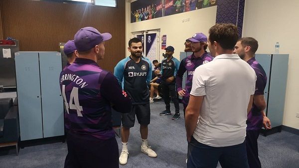 હરાવ્યા બાદ રોહિત અને કોહલીની સ્કોટલેન્ડ ટીમને સરપ્રાઈઝ!