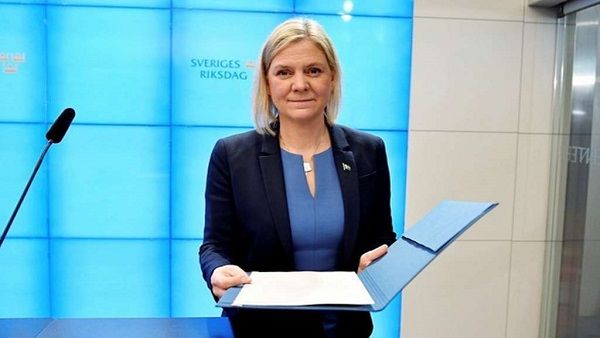 સ્વીડન: પહેલા મહિલા PM ચૂંટાયા બાદ ગણતરીના કલાકોમાં એન્ડરસનને આપવુ પડ્યુ રાજીનામુ