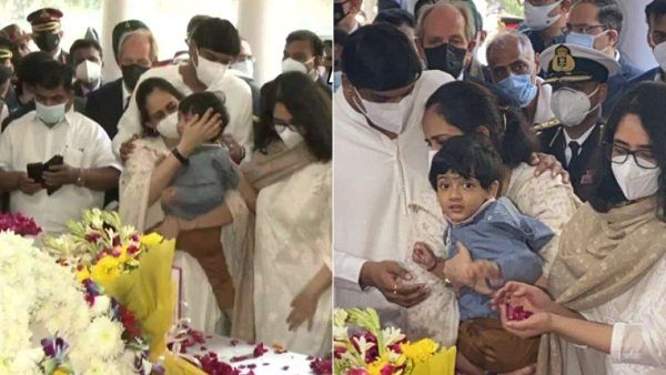 આંખોમાં આંસુ ..કાંપી રહ્યાં હતા હાથ પગ,... પુત્રીઓએ આવી રીતે પિતા બિપિન રાવત અને માતાને આપી શ્રદ્ધાંજલી