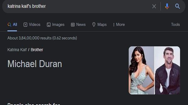 કેટરિનાના ભાઈને લઈને ગૂગલ કેમ કન્ફ્યુઝન આવ્યું? કેટરિનાના ભાઈને લઈને ગૂગલ કેમ કન્ફ્યુઝન આવ્યું?