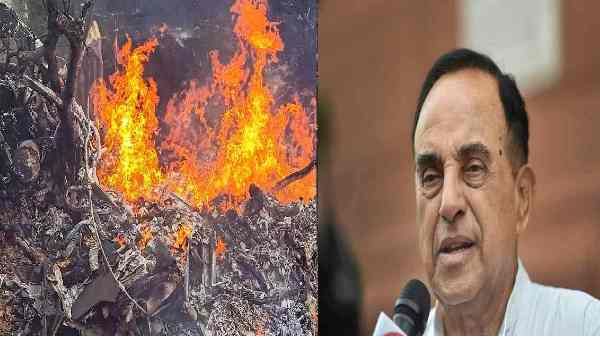 સ્વામીએ હેલિકોપ્ટર અકસ્માત અંગે ષડયંત્રની આશંકા વ્યક્ત કરી હતી