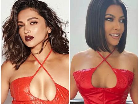 દીપિકા પાદુકોણ કે કર્ટની કાર્દશિયન, કોણ લાગે છે રેડ ડ્રેસમાં હોટ