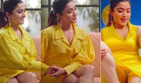 રશ્મિકા મંદાના લાઈવ શોમાં શોર્ટ યલો સ્કર્ટમાં ઉપ્સ મોમેન્ટનો શિકાર બની!