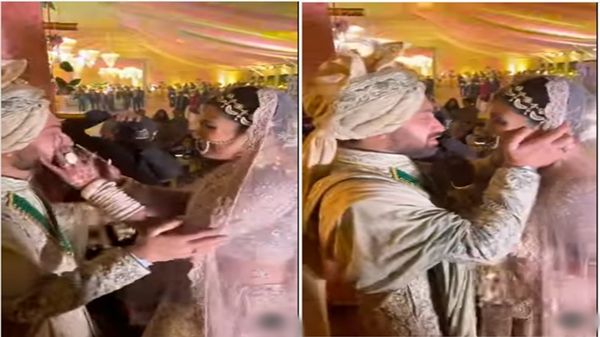 લગ્નમાં ભાવુક થઇ દુલ્હન, તો વરરાજાએ કર્યું એવું કે શરમાઇ ગઇ...