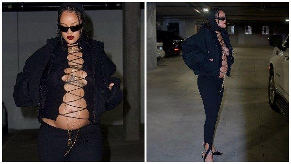 રિવીલિંગ ટૉપમાં રિહાનાએ ફ્લૉન્ટ કર્યુ બેબીબંપ, સેક્સી લુક જોઈને લોકો બોલ્યા - તમે સ્ટાઈલિશ મા બનશો