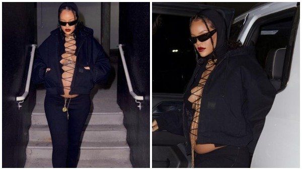 રિહાનાએ ડ્રેસને ગોલ્ડ બૉડી ચેન સાથે કર્યુ કમ્પલીટ રિહાનાએ ડ્રેસને ગોલ્ડ બૉડી ચેન સાથે કર્યુ કમ્પલીટ