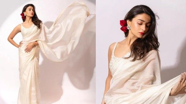 રોઝ ડે પછી વાળમાં ગુલાબ સાથે જોવા આલિયા ભટ્ટ, ફેન્સે પૂછ્યું- રણબીર કપૂરે આપ્યું?