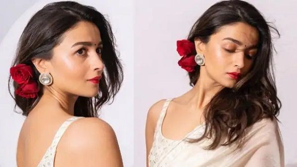 સાડીમાં ખૂબ જ સુંદર લાગી રહી છે આલિયા ભટ્ટ સાડીમાં ખૂબ જ સુંદર લાગી રહી છે આલિયા ભટ્ટ