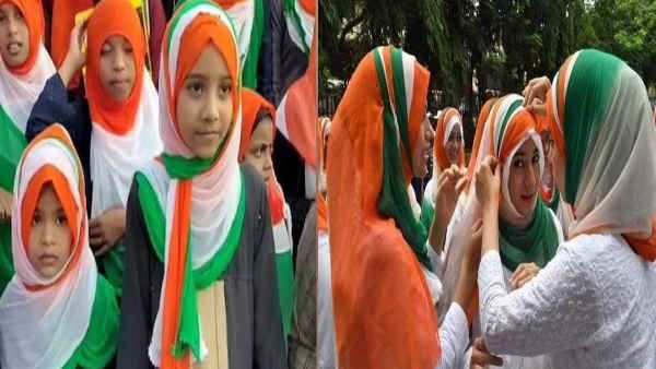 હિજાબ વિવાદને લઈને તમિલનાડુમાં મુસ્લિમ સંગઠનોએ ત્રિરંગા સ્કાર્ફ સાથે કર્ણાટક સરકારનો વિરોધ કર્યો!