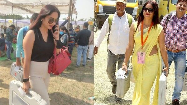 રીના દ્વિવેદી વેસ્ટર્ન લુકમાં જોવા મળી