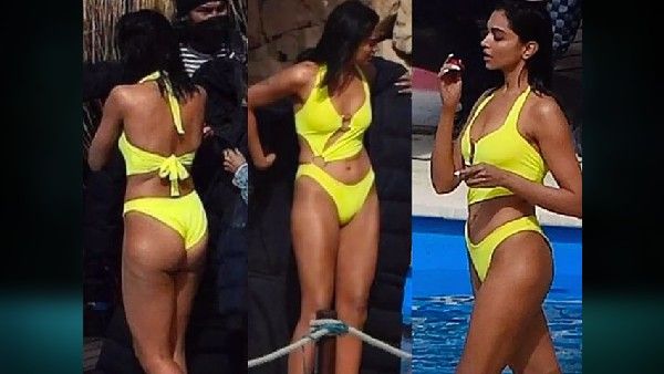 પઠાણના સેટ પરથી દીપિકા પાદુકોણનો ગ્લેમરસ ફોટો લીક, યલો બિકીનીમાં જોવા મળી!