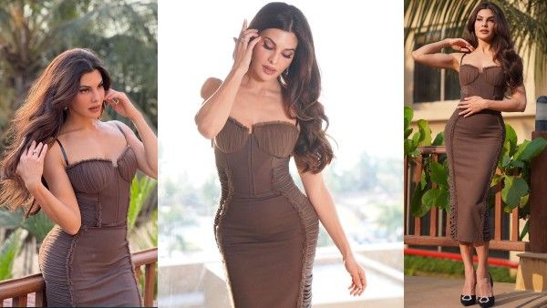 સ્કિન ટાઈટ ડીપ નેક ડ્રેસમાં જેકલીન ફર્નાન્ડિઝનું હોટ ફોટોશૂટ, ફોટો વાયરલ!