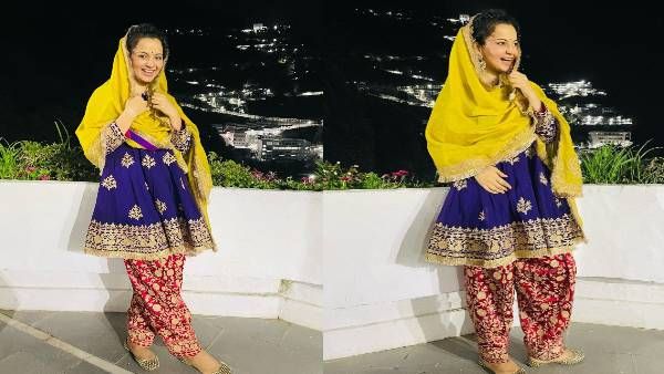 કંગના સંપૂર્ણ દેશી અંદાજમાં જોવા મળી હતી કંગના સંપૂર્ણ દેશી અંદાજમાં જોવા મળી હતી