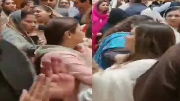 Video: પાકિસ્તાનની પંજાબ વિધાનસભામાં મહિલા ધારાસભ્યોએ એકબીજાને માર્યા થપ્પડ-મુક્કા, વાળ ખેંચ્યા