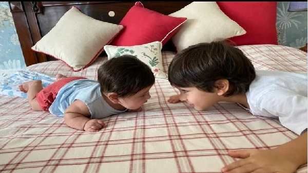 સબાએ શેર કર્યો તૈમૂર અને જેહનો ક્યુટ ફોટો, લોકોએ કહ્યુ - જેહ બેબોની કૉપી