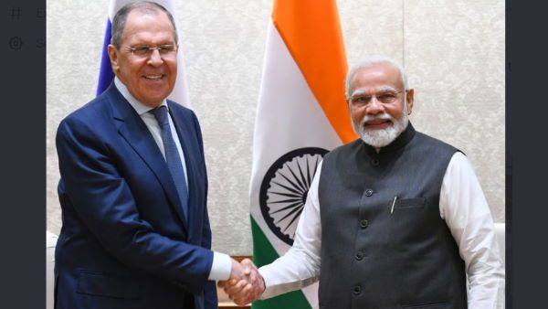 PM નરેન્દ્ર મોદીને મળ્યા રશિયાના વિદેશ મંત્રી સર્ગેઈ લાવરોવ, આપ્યો પુતિનનો ખાસ મેસેજ