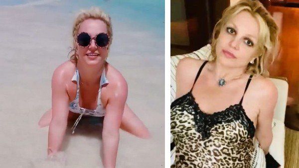 બીચ પર ટોપલેસ થઈ