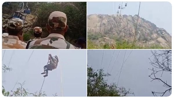 દેવઘરમાં રોપવે પર અકસ્માતમાં 2 લોકોના મોત, જોખમમાં છે 48 લોકોના જીવ