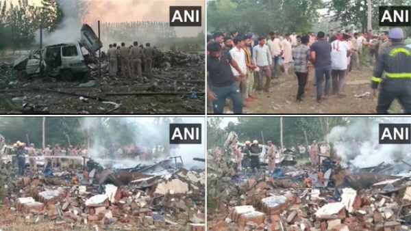 ફટાકડાની ફેક્ટરીમાં વિસ્ફોટ બાદ લાગી ભીષણ આગ, ચારના મોત