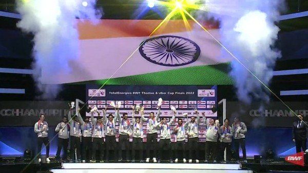 બેડમિન્ટનમાં થોમસ કપ જીતી ભારતે ઈતિહાસ રચ્યો, ખેલ જગતે તારીફોનો વરસાદ કર્યો!