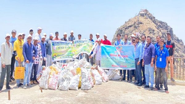 વિશ્વ પર્યાવરણ દિવસ નિમિતે ગીરનારને કરાયો પ્લાસ્ટિક મુક્ત