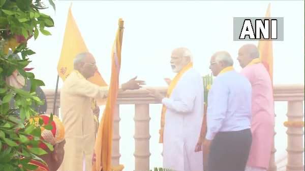 'આજે જે ધજા ફરકી છે તે દેશના સાંસ્કૃતિક ગૌરવની ધજા છે'