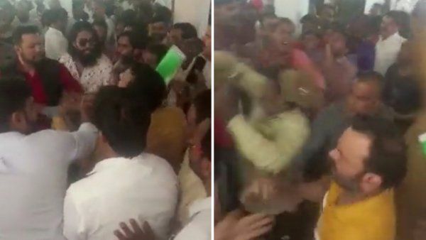 ભોપાલ ટિકિટ માટે કોંગ્રેસ કાર્યકર્તાઓ વચ્ચે બબાલ, ખુરશીઓ અને લાત-મુક્કાથી મારામારી!