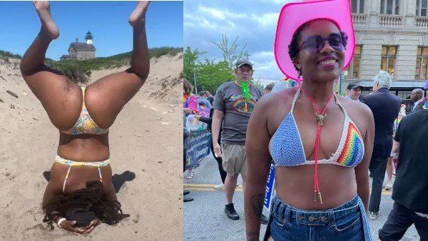 લોકોનુ ધ્યાન આકર્ષિત કરવા માટે પહેરી બિકિની