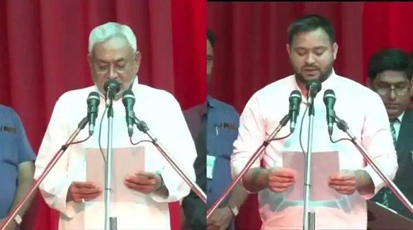 બિહારમાં ફરી મહાગઠબંધ સરકાર, નીતીશ કુમારે મુખ્યમંત્રી અને તેજસ્વી યાદવે નાયબ મુખ્યમંત્રી પદના શપથ લીધા!