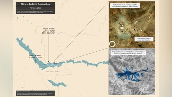 ફિંગર 4 અને ફિંગર 8 વિસ્તારો પાસે બાંધકામ