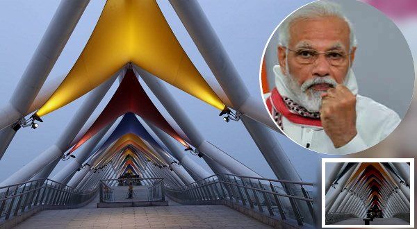 પીએમ મોદીએ 'અટલ બ્રિજ'નું કર્યું ઉદ્ઘાટન