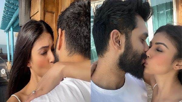 સૂરજના જન્મદિવસ પર મૌનીએ કર્યુ હતુ લિપલૉક