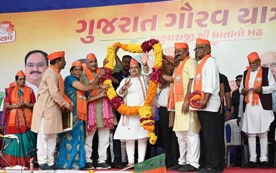 બહુચરાજીથી બીજેપીની ગૌરવ યાત્રાનો પ્રારંભ, માતાના મઢ ખાતે પુર્ણ થશે!