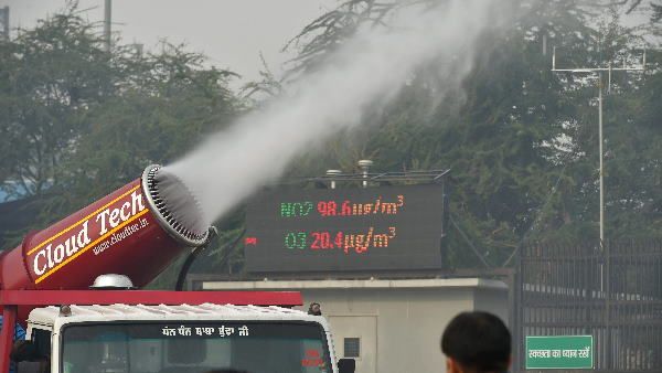 એન્ટી સ્મોગ ગનનો ઉપયોગ