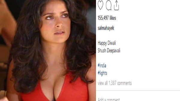 હોલિવૂડ અભિનેત્રી સલમા હાયકે દિવાળી વિશ કરવાના ચક્કરમાં લોચો માર્યો, બેમતલબ ટ્રોલ્સના અડફેટે ચડી ગઈ!