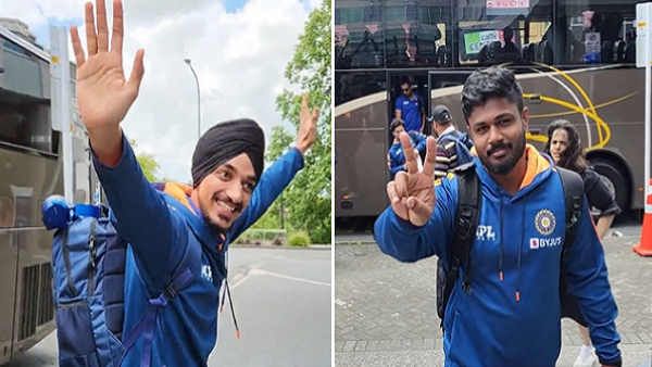 IND vs NZ: હેમિલ્ટન પહોંચી ભારતીય ટીમ, અર્શદીપે કર્યાં ભાંગડા તો સેમસને બતાવી વિક્ટ્રી સાઇન