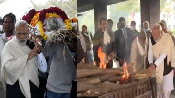 પીએમ મોદીના માતા હીરાબા પંચમહાભૂતમાં થયા વિલીન, પીએમ મોદીએ આપી મુખાગ્નિ