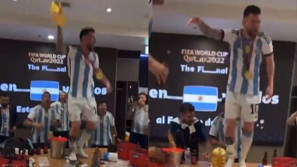 જીત્યા બાદ મેસ્સીએ ટેબલ પર ચઢી કર્યો જોરદાર ડાન્સ, વીડિયો વાયરલ