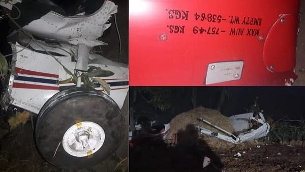 MP NEWS: રીવામાં ટ્રેની વિમાન ક્રૈશ, પ્લેનના થયા બે ટુકડા, પાયલટની મોત