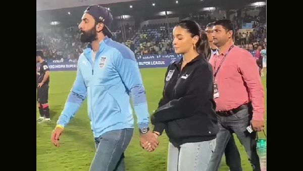 સ્ટેડિયમમાં રોમેન્ટીક અંદાજમાં જોવા મળ્યા આલિયા અને રણબીર, મેચમાં બાદ મેદાનમાં ક્યુટ કપલે કર્યુ આવુ