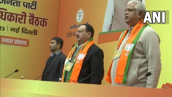 BJP ની રાષ્ટ્રીય કાર્યકારિણીની બેઠક ઇકો ફ્રેન્ડલી જૂટથી બનેલી નેમ પ્લેટનો થયો ઉપયોગ