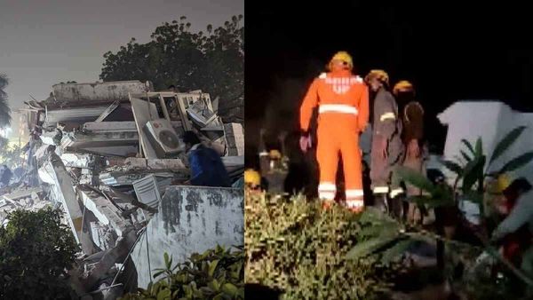 લખનૌમાં ચાર માળની ઈમારત ધરાશાયી, મોટી સંખ્યામાં લોકો દટાયા હોવાની આશંકા, 3 નાં મોત