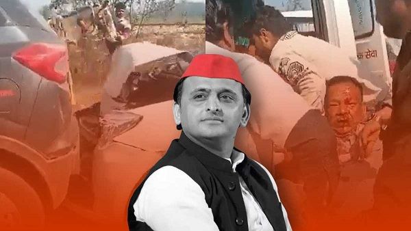 અખિલેશ યાદવના કાફલાને હરદોઇમાં નડ્યો અકસ્માત, 6 ગાડીઓને નુકશાન